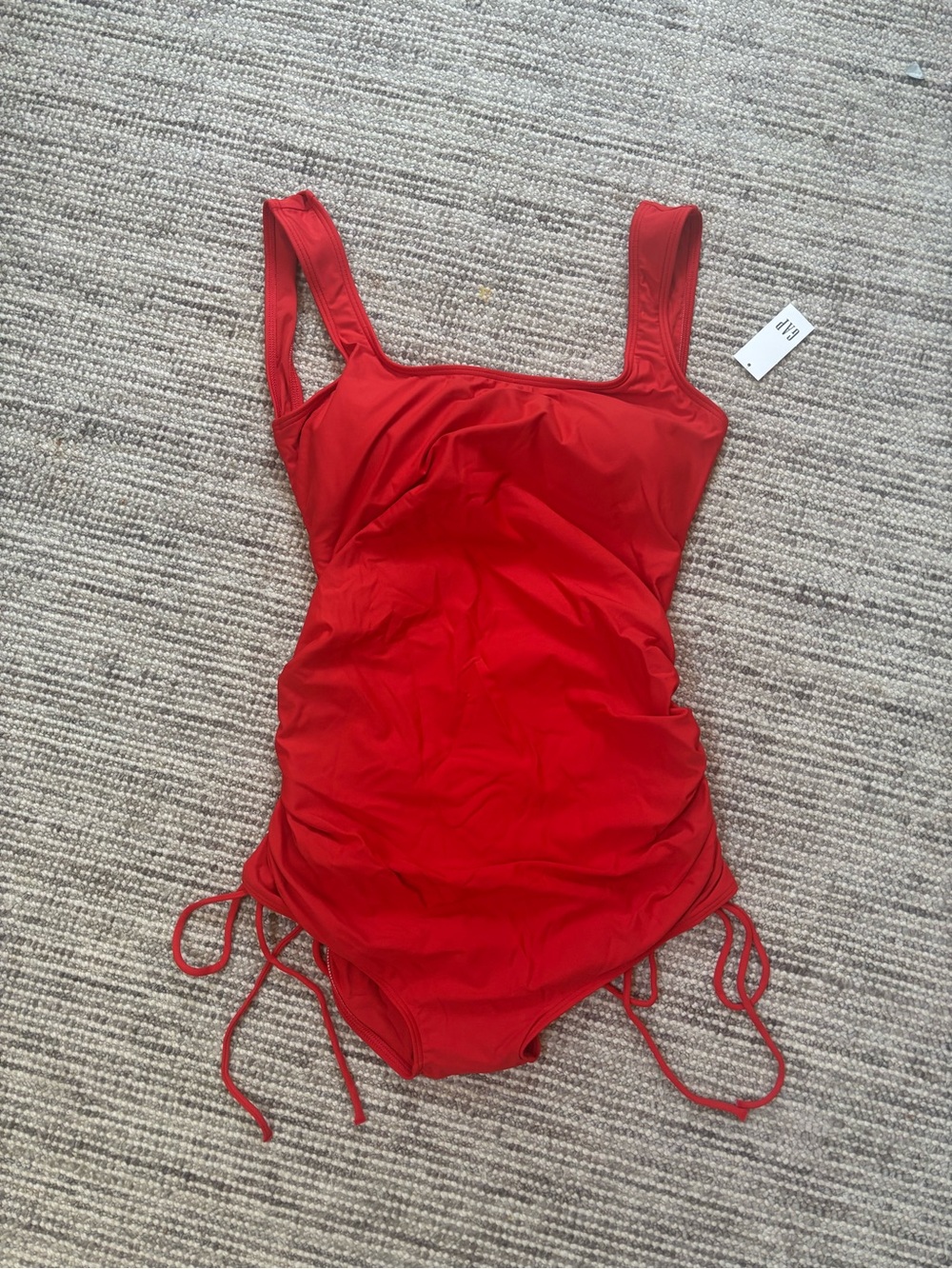 NEW Gap Maternity Tie Back Red One-Piece Swimsuit- Medium